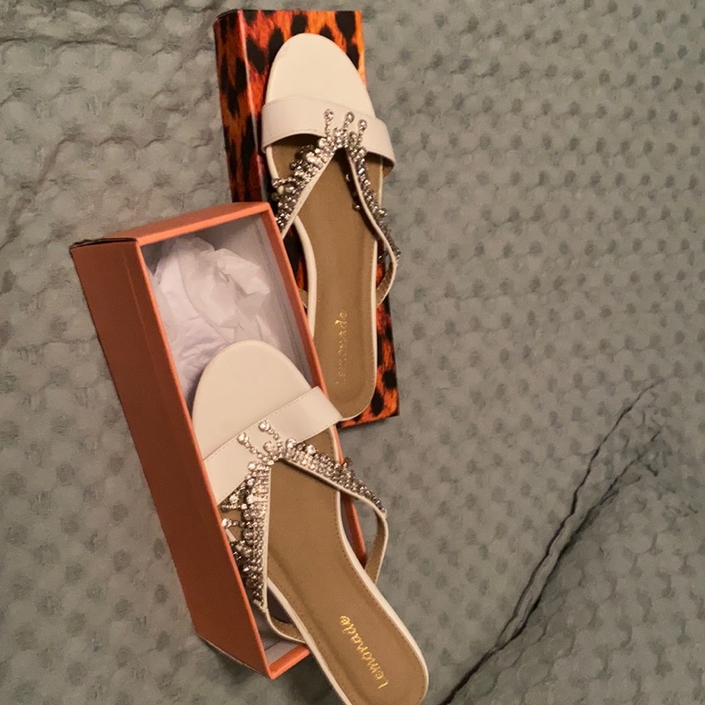Jeweled sandals 6.5